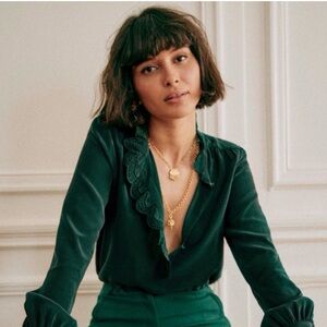 Sezane Chloe (not Chlo) 100% Silk Blouse